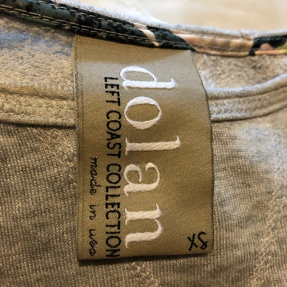 Dolan left coast gray long sleeve pullover XS - Picture 3 of 4